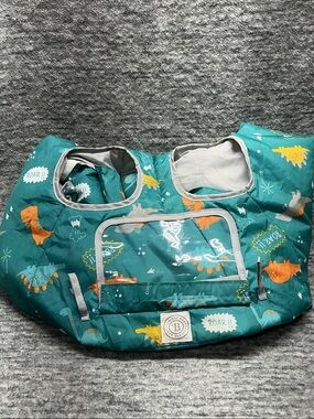 Baby 2-1 Shopping cart and High Chair Cover Lumiere Teal Dinosaur